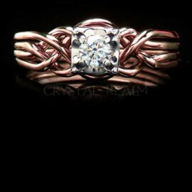 Moissanite & Lab-Created Gemstone Engagement Rings and Bridal Sets